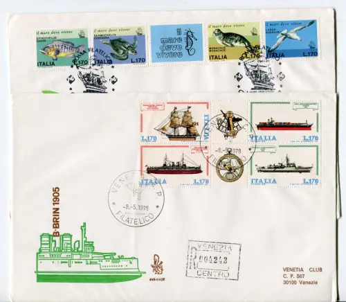 Italien FDC Venetia 1978 kompletter Jahrgang