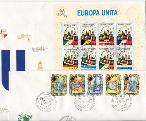 Italien FDC Venetia 1993 kompletter Jahrgang