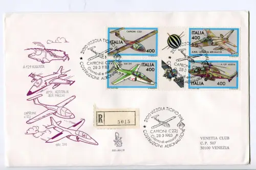 Italien FDC Venetia 1983 kompletter Jahrgang