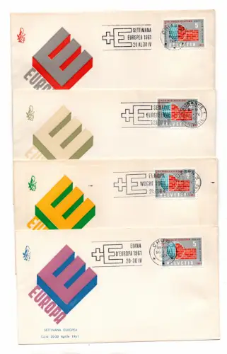 Venetia Club FDC - Schweiz Europäische Woche 1961