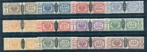 Postpakete Fries Nr. 48/59 komplette Serie in sehr guter Qualität