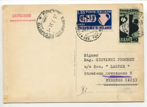 Triennale di Milano Serie auf schöner Postkarte Accademia Aeronautica