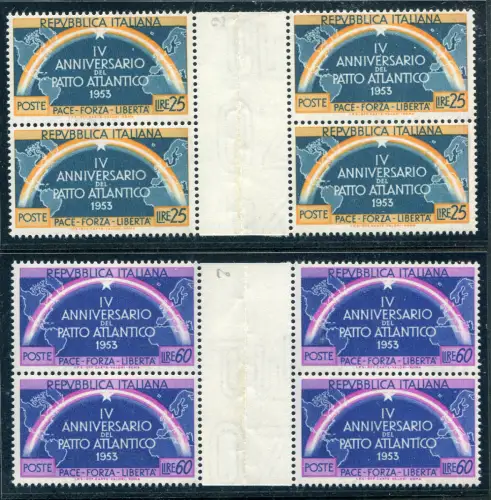 Atlantikpakt Serie im Viererblock mit Zwischenraum