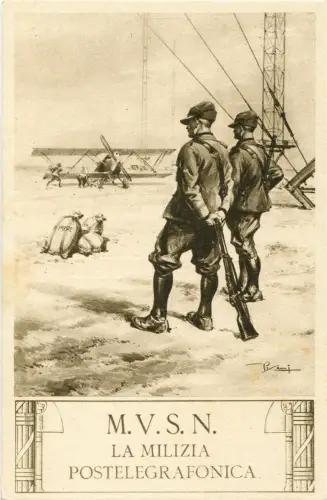 M.V.S.N. - 10 Postkarten für die verschiedenen Milizen