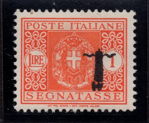 Steuermarken 1 Lira Aufdruck Klappband Nr. 68a - MNH
