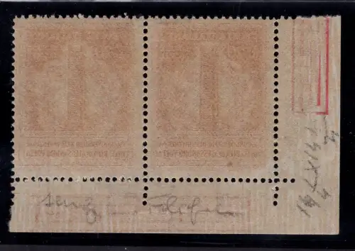 Volta Lire 20 n. 611a ohne Wasserzeichen und Teil von PMF - MNH