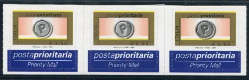 2004 Priority Post Euro 0,60 Streifen Vielfalt Druck der Mitte