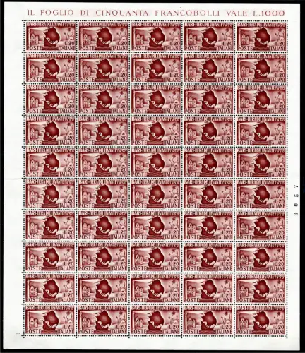 Bari '50 Blatt der 3. Tafel