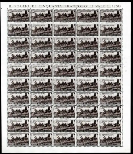 Francesco Paolo Michetti Bogen von fünfzig Exemplaren