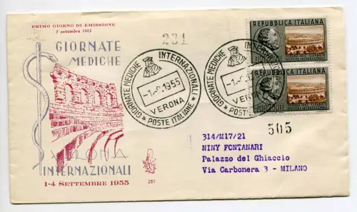 Medizinische Tage Paar auf Umschlag Venetia Racc.