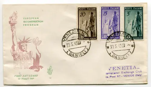 E.R.P. Serie auf ungelaufenem Venetia Umschlag