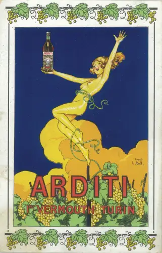 Werbung Turin - Werbung Arditi I. Vermouth Turin J.Stall