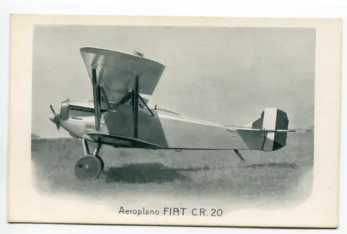 Fiat C.R. 20 - Repräsentative Postkarte des Flugzeugs
