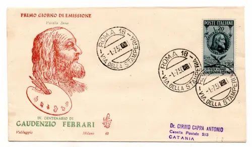 Ferrari auf Venetia Umschlag