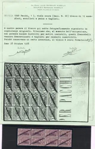 Somalia It. - Postpakete 1 Viertellira ungültig