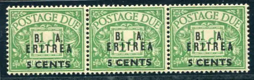 Eritrea Occ. Englisch - ST B. M. A. 5 Cent. auf 1/2 S. Sorte