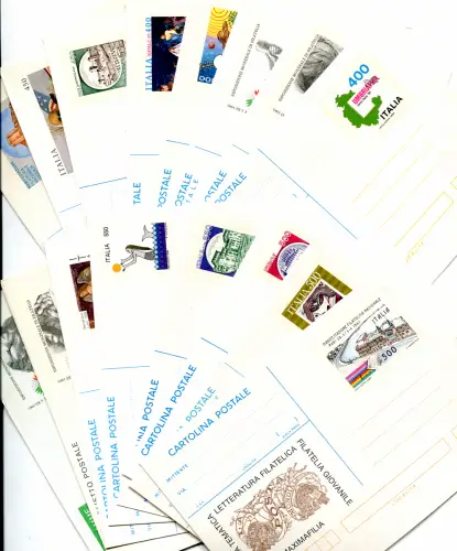 Postkarten, Postkarten und Aerogramme 1985/1988 neu