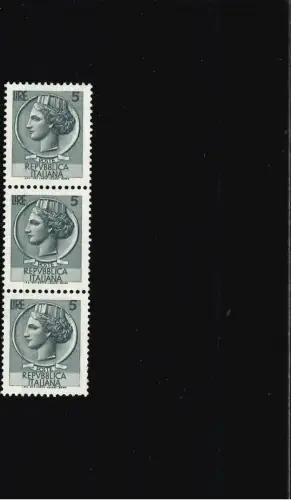 SIRACUSANA 5 L ARABICO 3ER STREIFEN GRÜNE VERTIKALE GRAUE LINIE