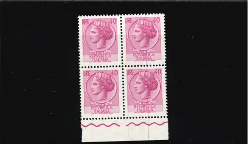 SIRACUSANA 40 L VINYL QUARTINA BDF UNTEN MIT VERTIKALEN FARBSTREIFEN RECHTS