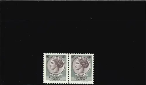 SIRACUSANA 180 ARABICA ROTER DRUCK NACH LINKS VERSCHOBEN PAAR