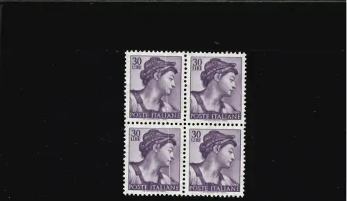 MICHELANGIOLESCA 30 L. VIERTEL MIT VERTIKALER LINIE AUF ZWEI WERTSCHÖPFCHEN DICKEM PAPIER