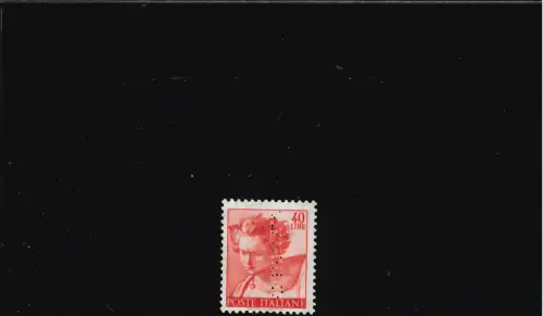 MICHELANGIOLESCA 40 L. PERFORIERT STORNIERT SIGNATUR DIENA