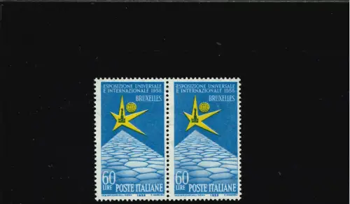 BRÜSSEL WEISSER PUNKT VOR UND AUSSTELLUNG POS 4. IN EINEM PAAR