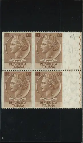 SIRACUSANA 100 L. QUARTINA VERTIKAL UNGEZÄHNT