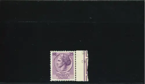 SIRACUSANA S I 25 L. DICKES KARTE RECHTSKANTE