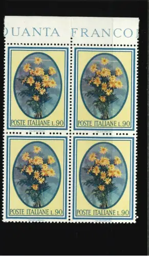 FLORA 90 L. VIERTELFARBSTREIFEN IN DEN BEIDEN OBEREN EXEMPLAREN