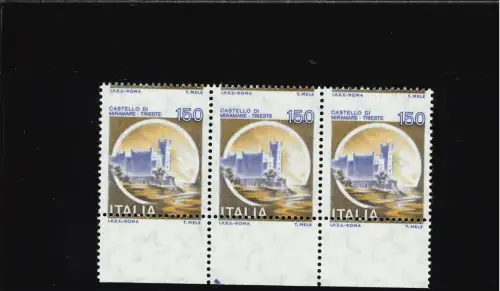 SCHLÖSSER 150 L. STARK VERSCHOBENE HORIZONTALE VERZAHNUNG DREIER HORIZONTALER STREIFEN