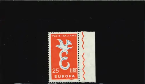EUROPA 25 L. ROTER PUNKT UNTER DER TAUBE
