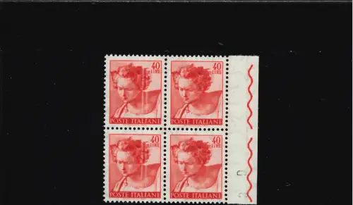 MICHELANGIOLESCA 40 L. VIERTEL WEISSE VERTIKALE STREIFEN LINKS