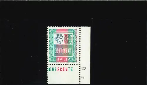 HOHER WERT 3000 L. ROTER STREIFEN 8,5mm STATT 6,5mm BLATTWINKEL