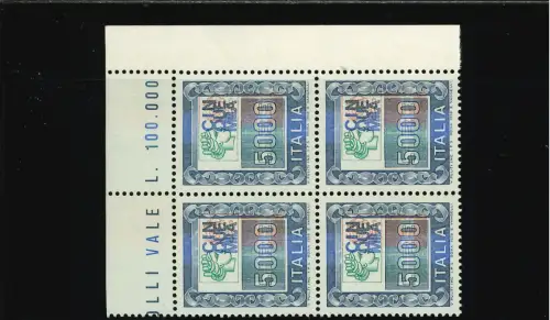 HOHER WERT 5000 L. KOPF NACH RECHTS VIERTEL BLATTECKE VERSCHOBEN