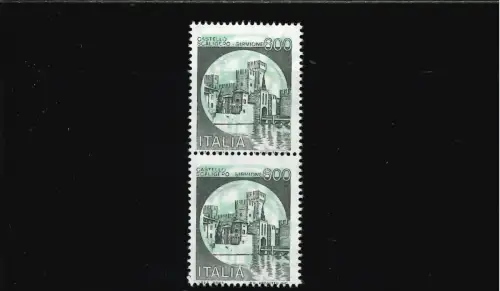 CASTELLI 600 L. GRÜNDRUCK NACH OBEN VERSCHOBEN UND ITALIEN NEGATIV IN DIE MITTE VERTIKALES PAAR