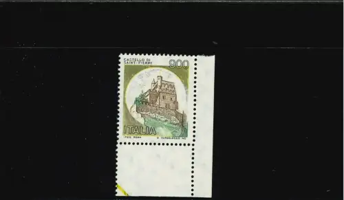 CASTELLI 900 L. FARBEN VERSCHOBEN UND FEHLENDER BLATTECKE