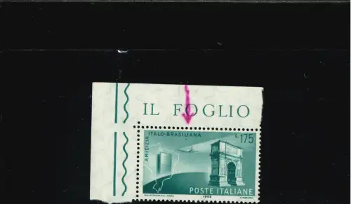 ITALIENISCHE BRASILIANISCHE FREUNDSCHAFT GRÜNER PUNKT UNTER DEM BRASILIANISCHEN L