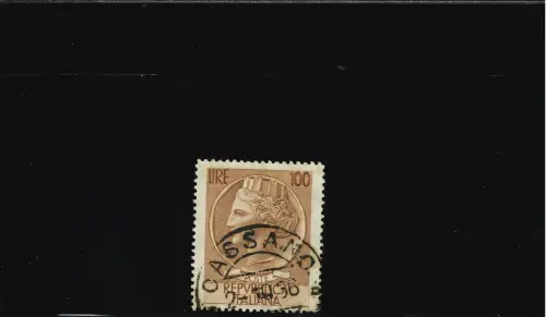 SIRACUSANA 100 L. VIEL GRÖSSERE BRIEFMARKE - STERNFADEN