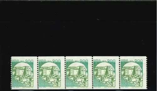 CASTELLI SPULEN 300 L. 5er STREIFEN OHNE STEUERNUMMER AUF DER RÜCKSEITE