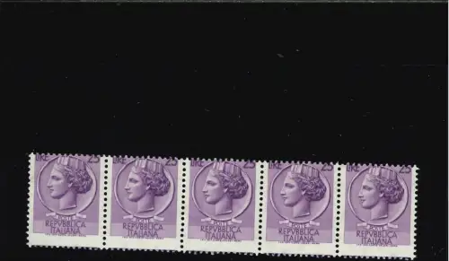 SIRACUSANA 25 L. STERNE II STARK VERSCHOBENER FÜNFZAHNSTREIFEN