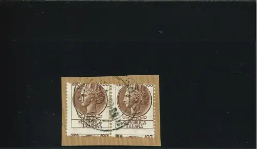 SIRACUSANA 100 L. PAAR AUF STARK VERSCHOBENEM ZAHNFRAGMENT