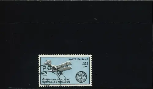 50. DOPPELFLÜGEL LUFTPOSTSTEMPEL, FARBE VERSCHOBEN