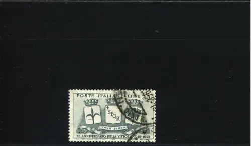 VITTORIA 25 L. DUNKLE LINIE IM WAPPEN DER LINKEN POS 23