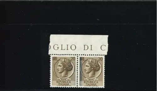 SIRACUSANA 20 L. PAAR, DIFFUSE DUNKLE FARBFLECKEN