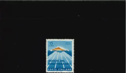 MITTELMEERSPIELE 15 L. VESUV VERSCHOBEN POSTFRISCH