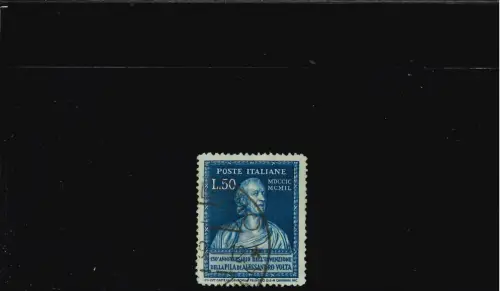 VOLTA 50 L. OHNE FILIGRAN 14,1 X 14,1 mit Stempel