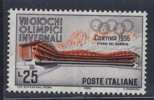 Olympische Winterspiele Cortina '56 Lire 25 Nr. 795b - MNH