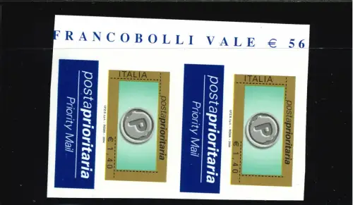 PRIORITÄR 1,40 2004 UNGEZÄHNT UND NICHT GESTANZT IM VERTIKALEN PAAR