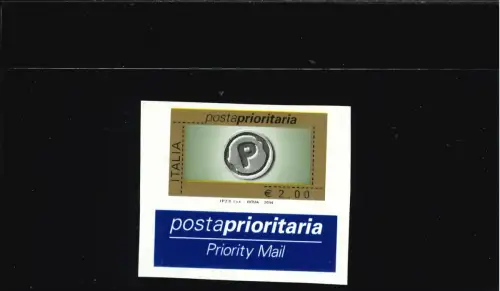 PRIORITY 2,00 2004 UNGEZÄHNT UND UNGESTANZT